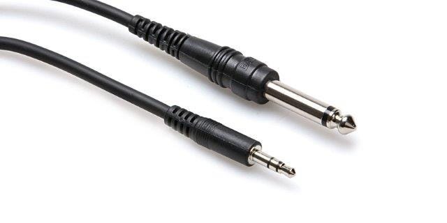 Hosa 3.5mm TRS - Mono 1/4"TS Cable - 5ft (CMP105)