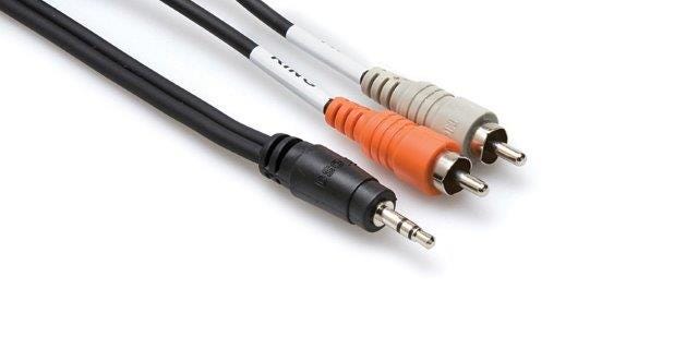 Hosa Stereo 3.5mm Jack to Dual RCA Cable - 10ft (CMR210)