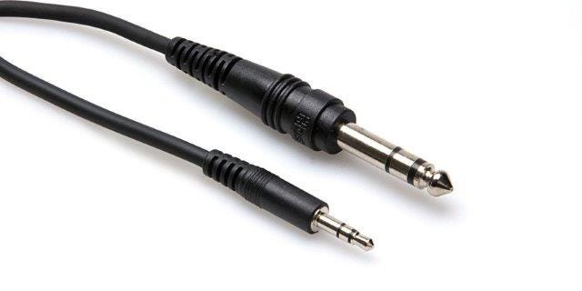 Hosa Stereo 3.5mm TRS - 1/4" TRS Audio Cable - 10ft (CMS110)