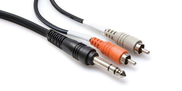 Hosa Dual RCA - 1/4"TRS Audio Cable - 3m (TRS203)