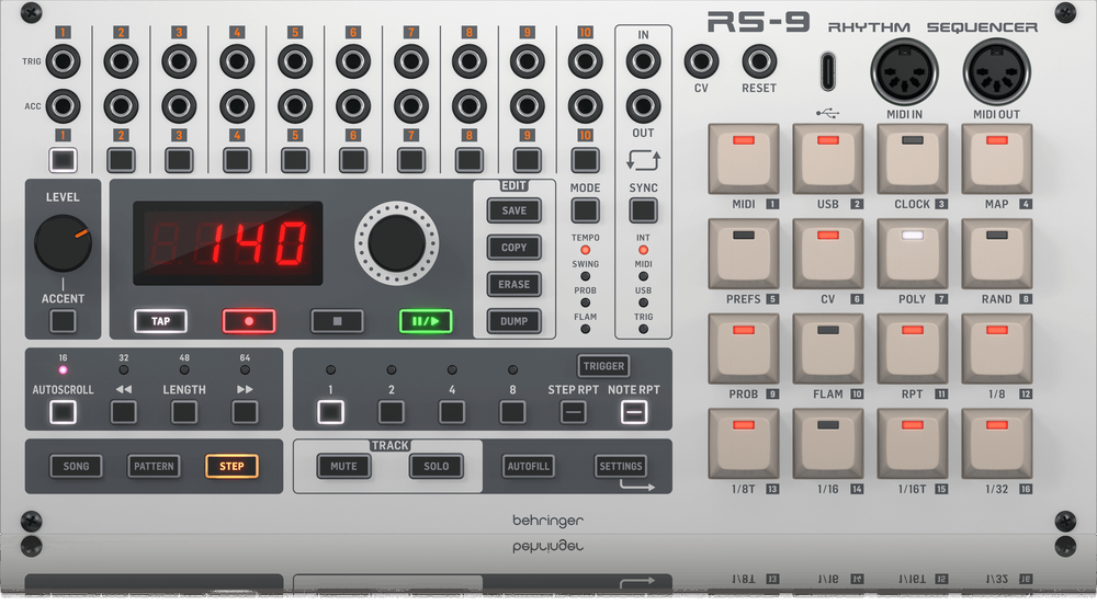 Behringer RS-9 Rhythm Sequencer Module For Eurorack