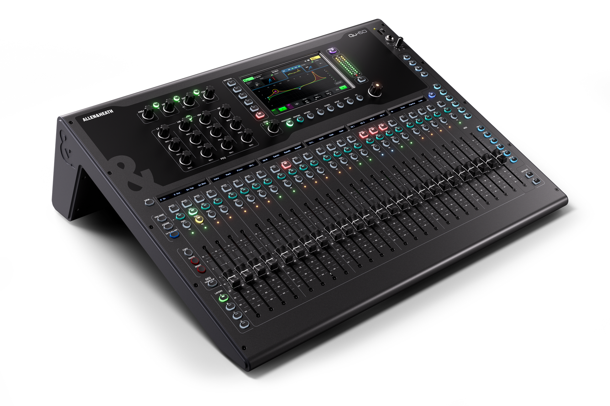 Allen and Heath Qu6D 32ch 96kHz mixer - 25 faders, 24/16 local I/O, 6FX, 16x16 Dante