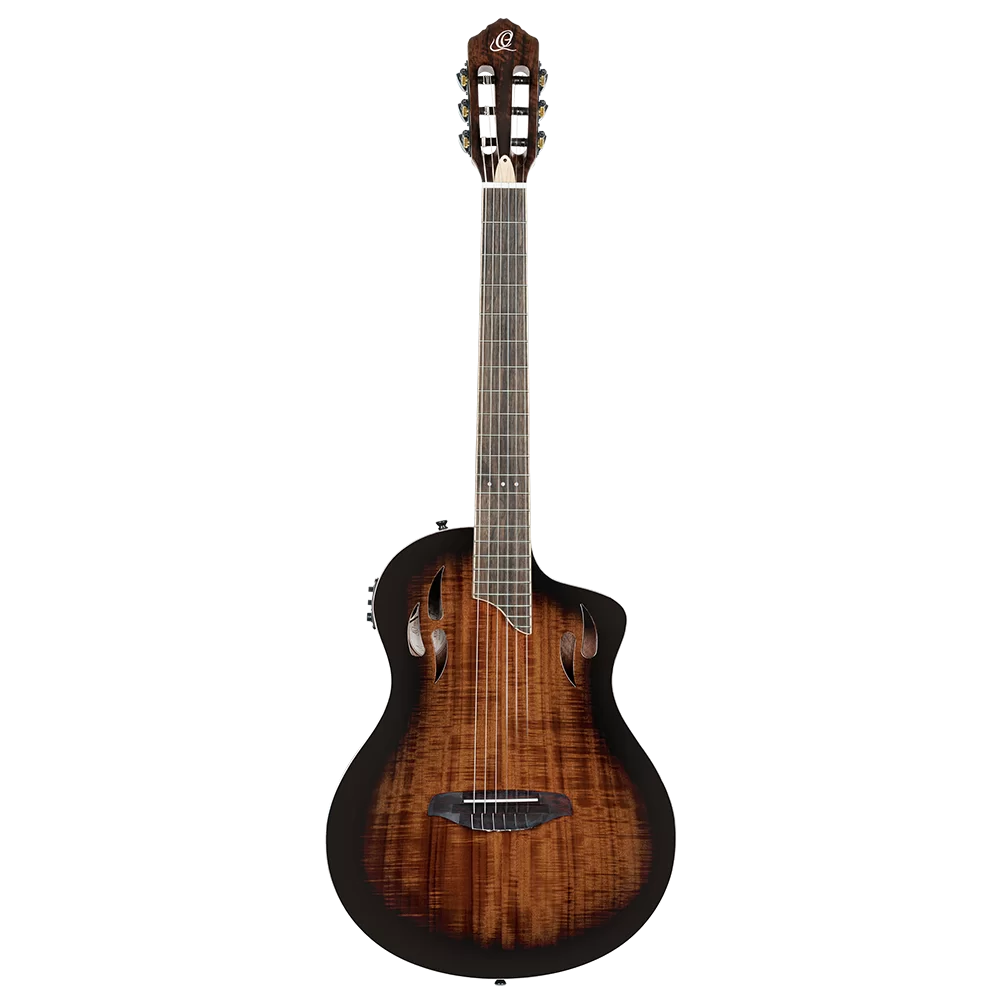 Ortega TourPlayer Electric Nylon String Guitar - Acacia Burst (RTPDLX-ACA)