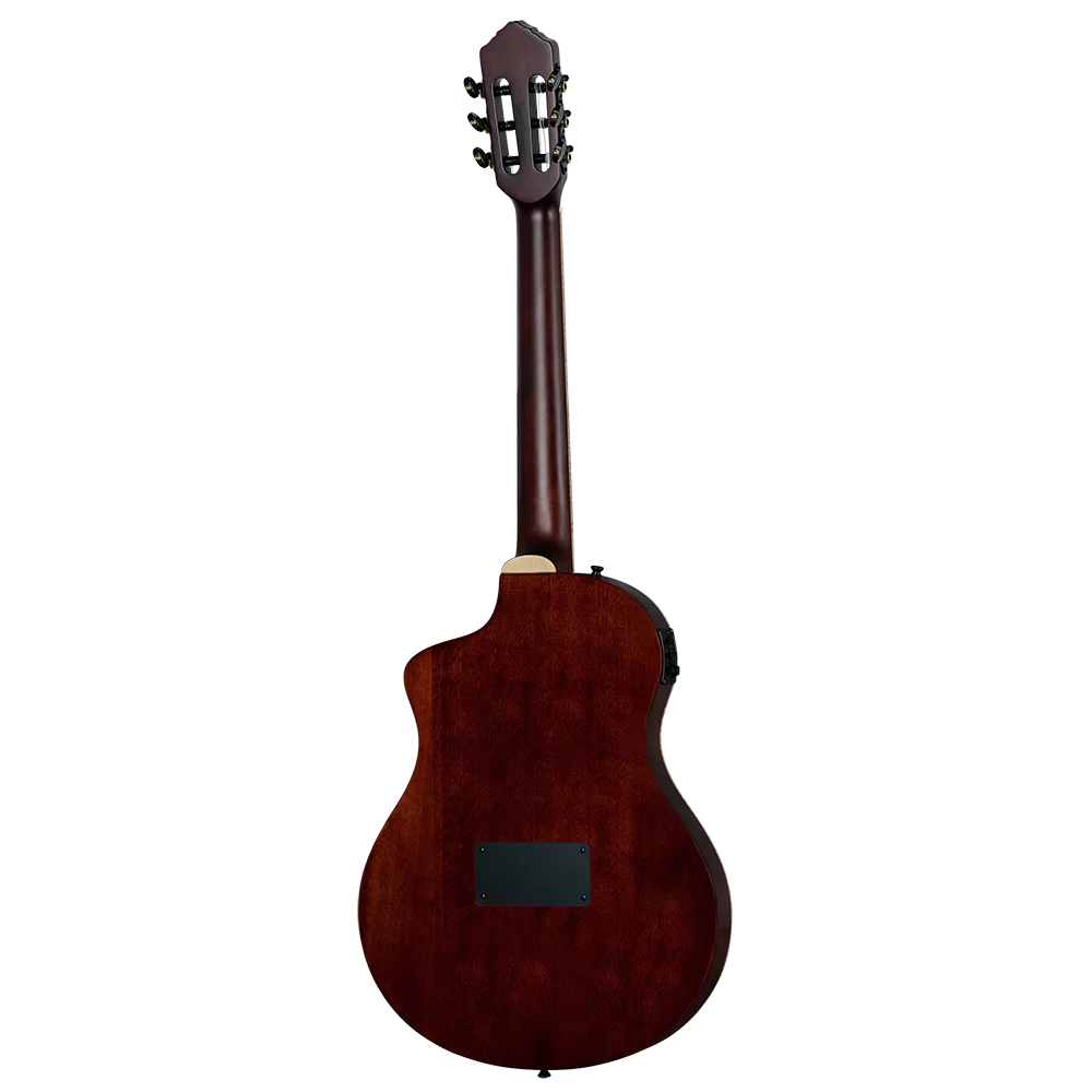 Ortega TourPlayer Electric Nylon String Guitar - Acacia Burst (RTPDLX-ACA)