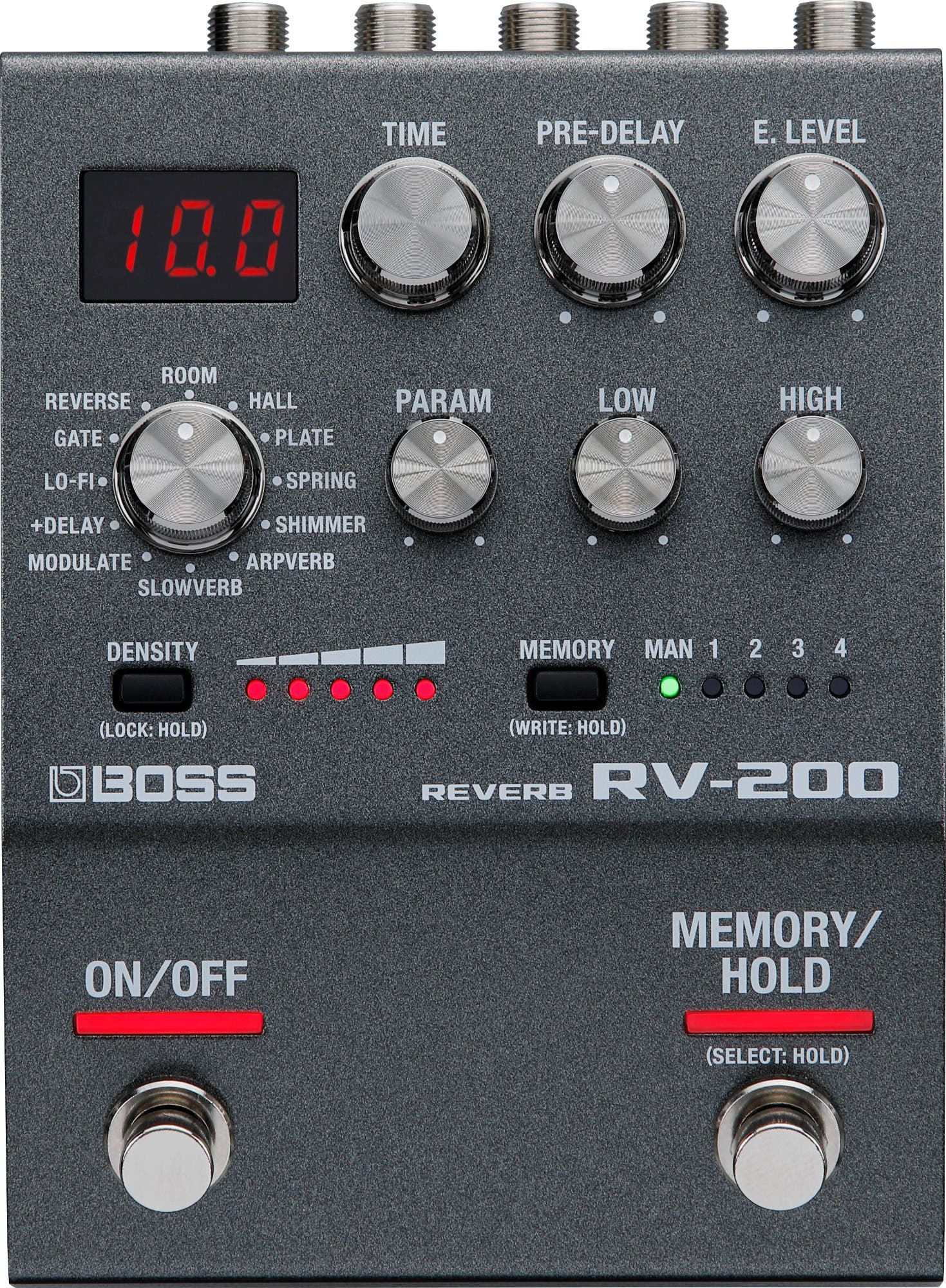 Boss RV200 Digital Reverb Pedal