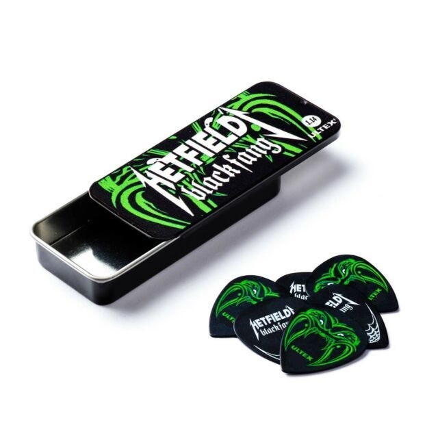 Jim Dunlop Hetfield Black Fang Pick Tin - 6 Picks - 0.94mm