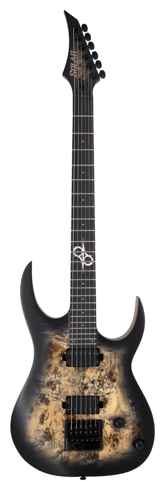 Solar S1.6PB-27 Baritone Electric Guitar - Poplar Burst Matte