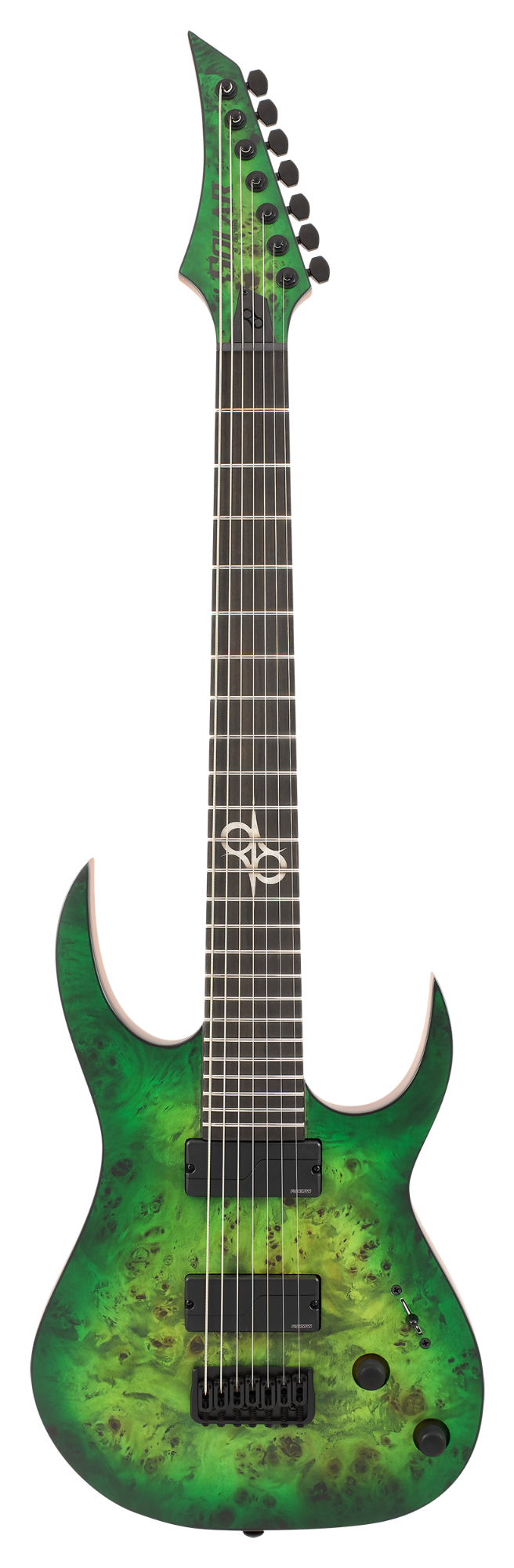 Solar S1.7AHLB 7 String Electric Guitar - Lime Burst Matte
