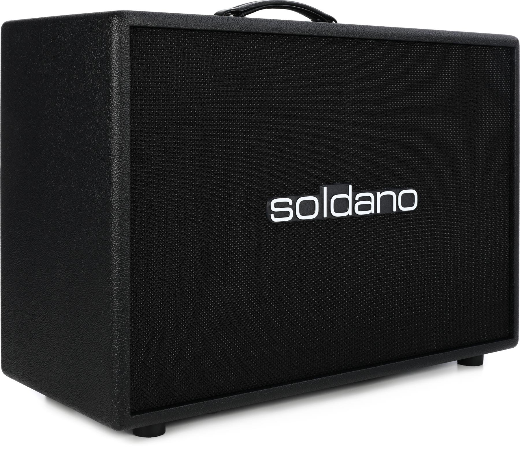 Soldano 2x12" Straight Cab - Black Tolex / Black Grille