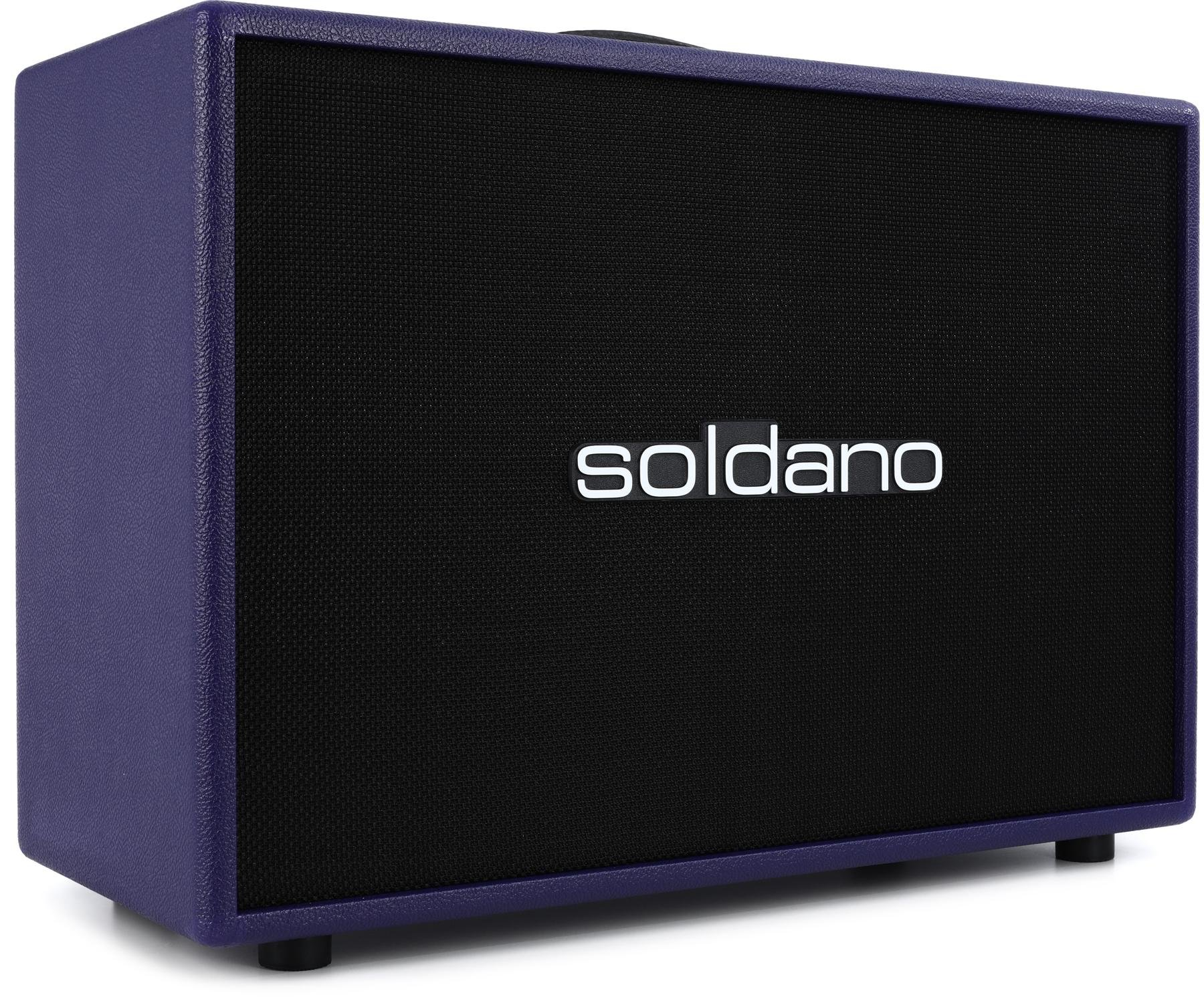 Soldano 2x12" Straight Cab - Purple Tolex / Black Grille