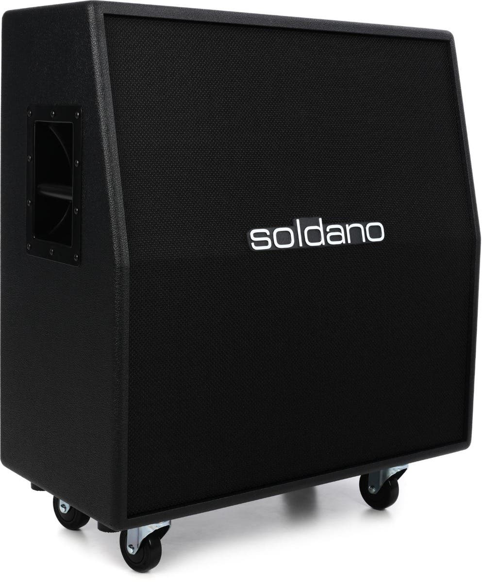Soldano 4x12" Slant Cab - Black Tolex / Black Grille