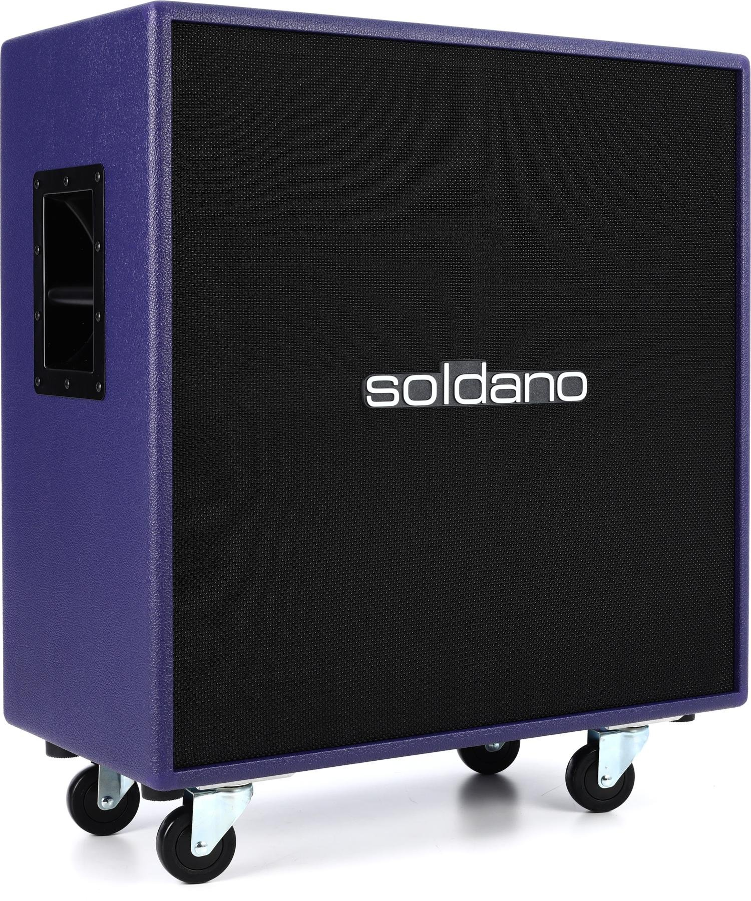 Soldano 4x12" Straight Cab - Purple Tolex / Black Grille