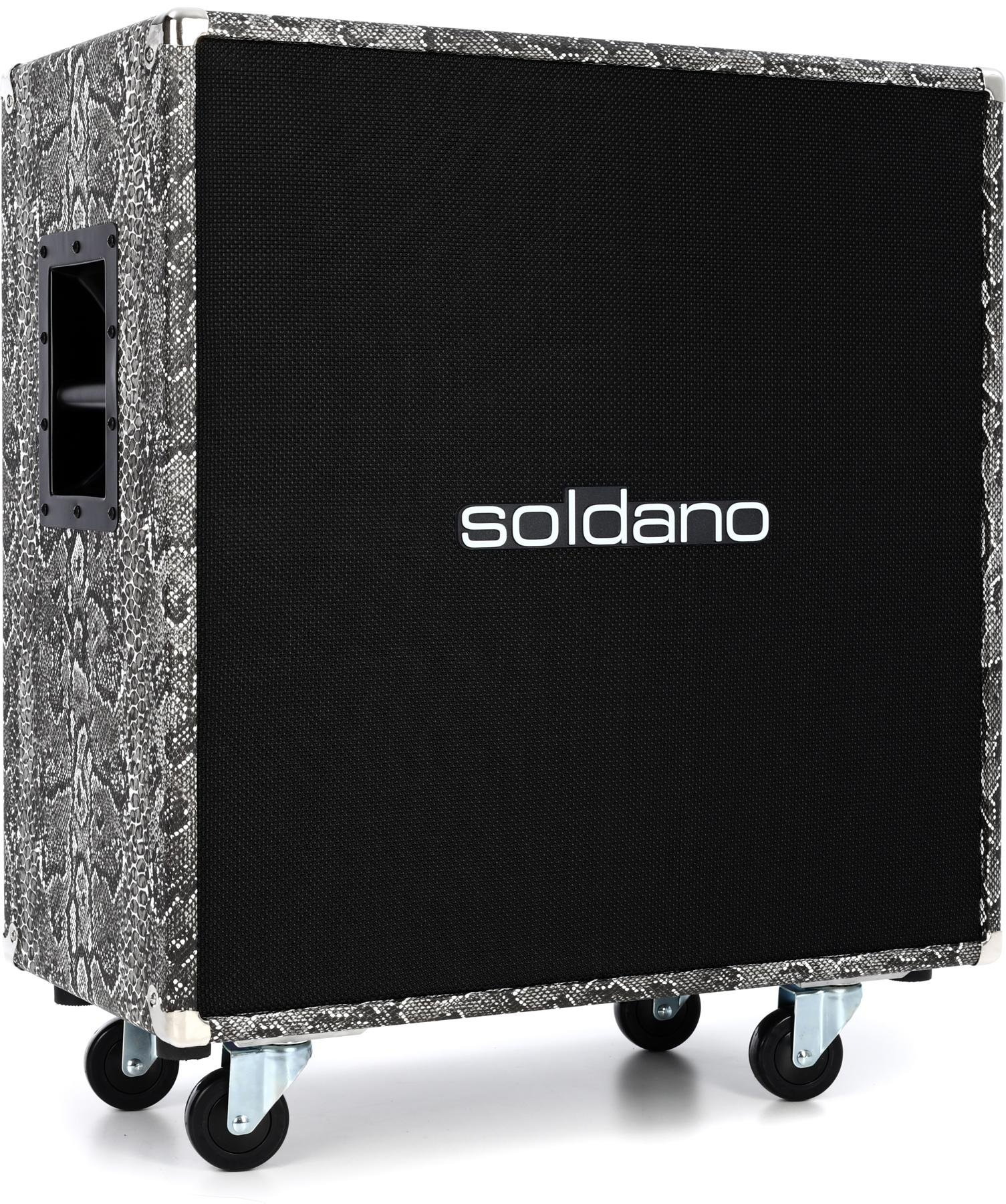 Soldano 4x12" Straight Cab - Snakeskin Tolex / Black Grille