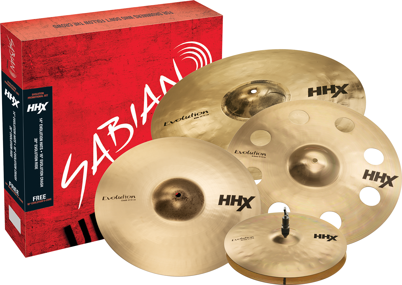 Sabian HHX Evolution Promotional Cymbal Pack (15005XEBP)