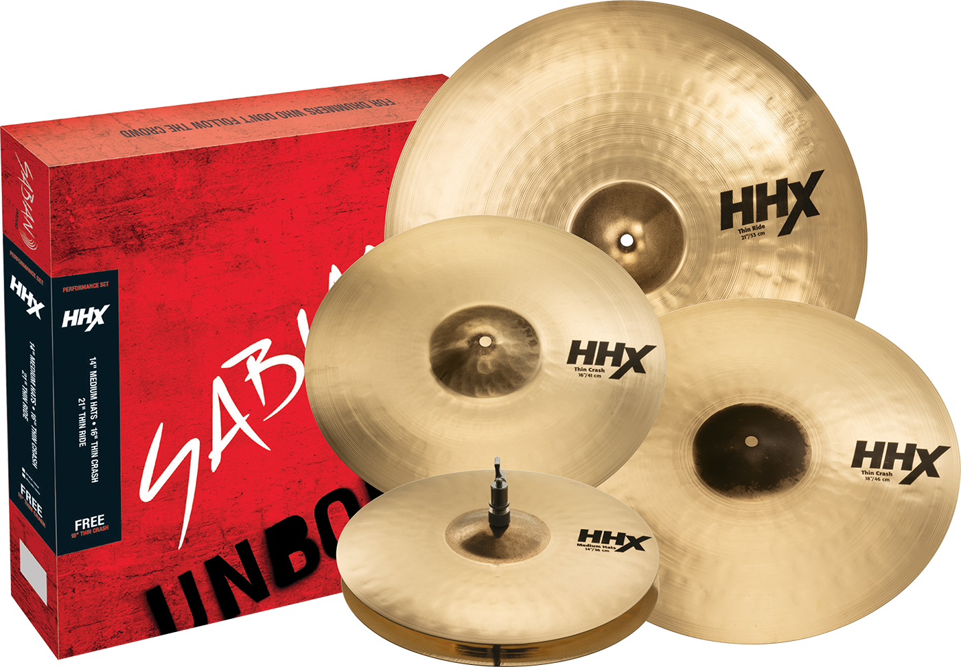 Sabian 15005XTMB HHX Performance Cymbal Set BR.