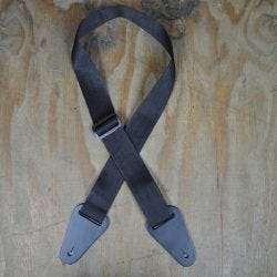 Colonial Polyweb Guitar Strap - Black (SAN-BK)