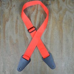 Colonial Polyweb Guitar Strap - Red (SAN-RED)
