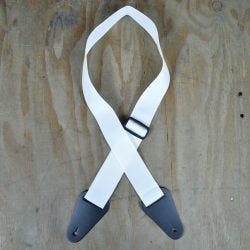 Colonial Polyweb Guitar Strap - White (SAN-WHITE)