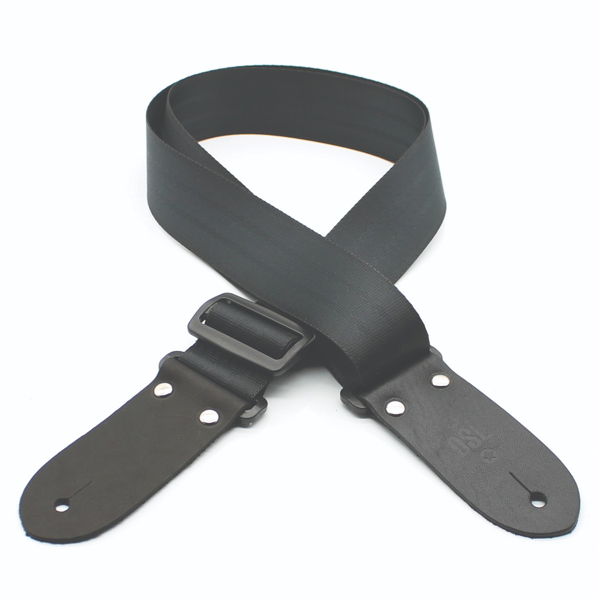 DSL 2" Seatbelt Guitar Strap - BLACK