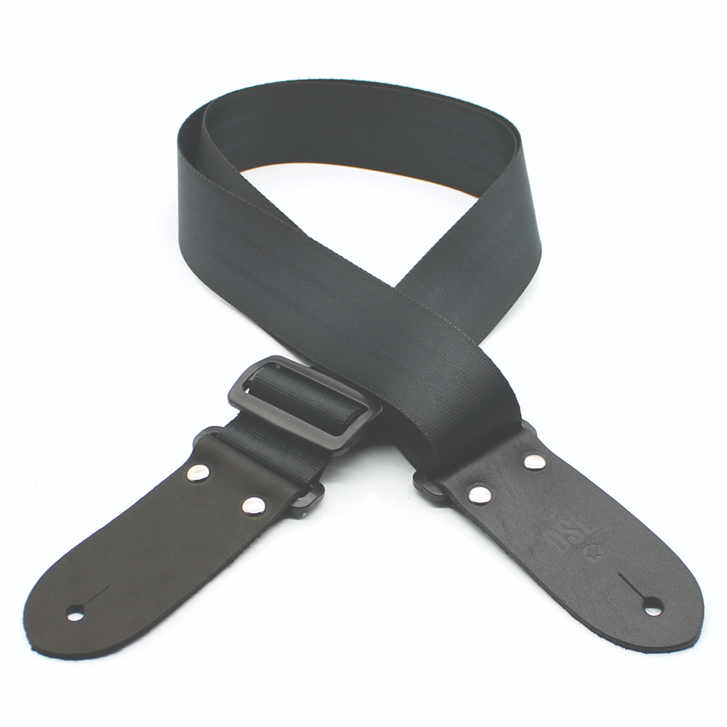 DSL 2" Seatbelt Guitar Strap - BLACK