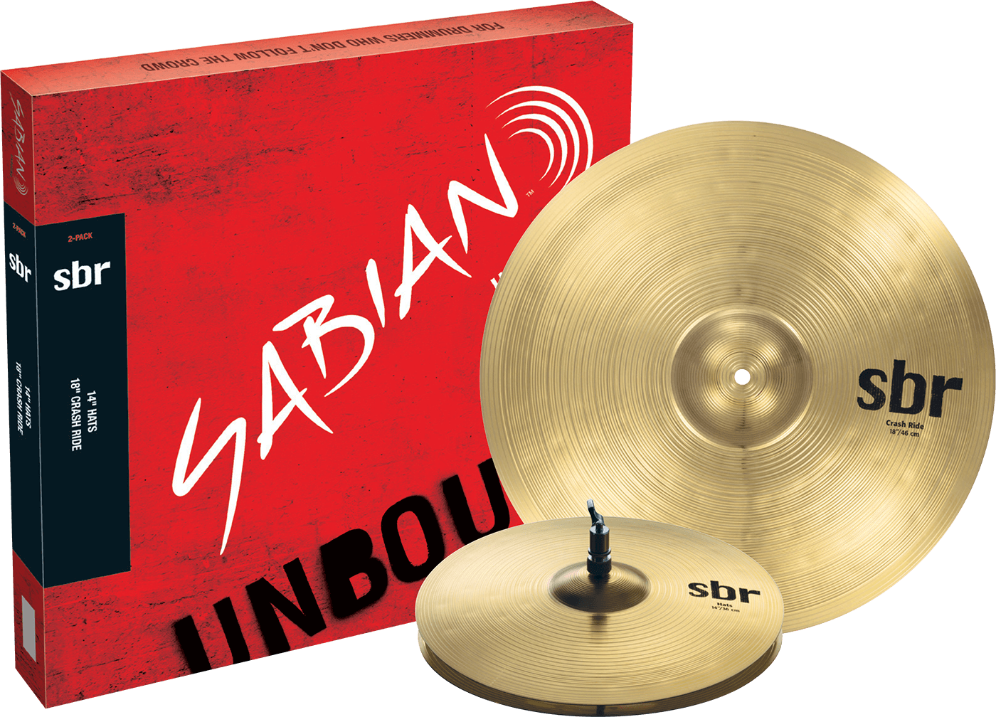 Sabian SBR 2pc Cymbal Pack - 14/18 (SBR5002)