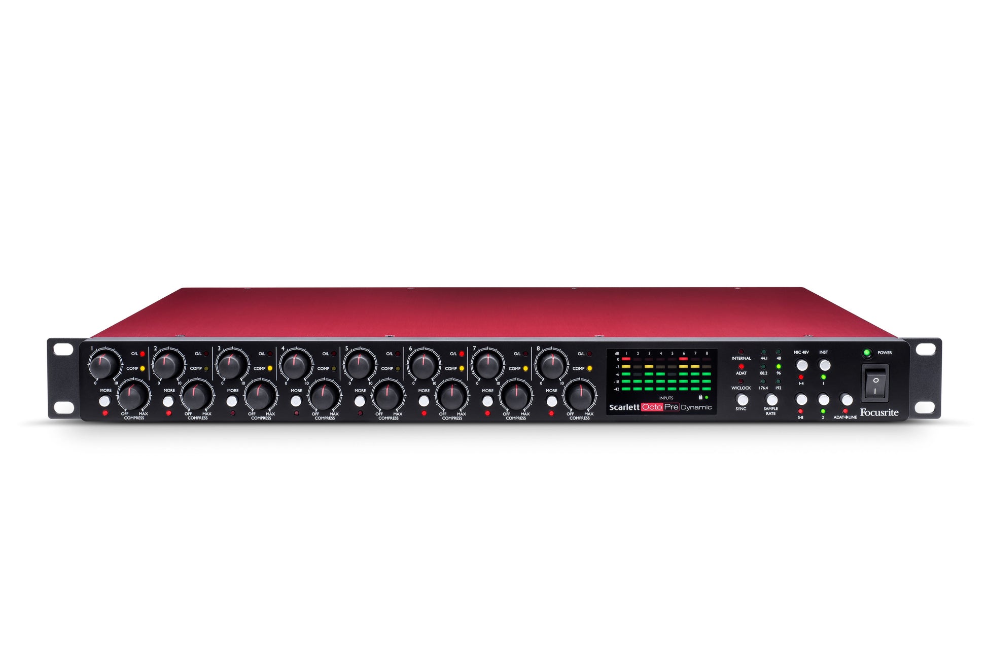 Focusrite Scarlett Octopre Dynamic 8ch Microphone Preamp w/ADAT