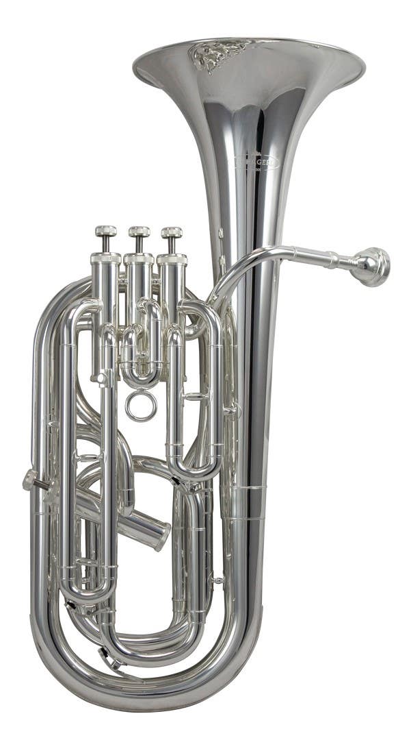 Schagerl SLBH900S Bb 4-Valve Baritone Horn - Silver Plate