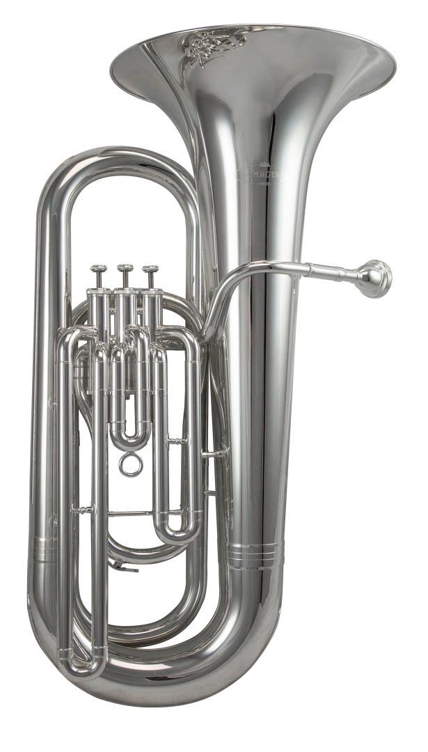 Schagerl SLEB800S 3-Valve 3/4 Size Eb Tuba - Silver Plate