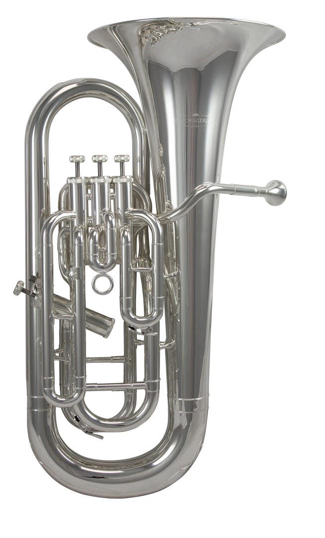 Schagerl SLEP900S 4-Valve Bb Euphonium - Silver Plate