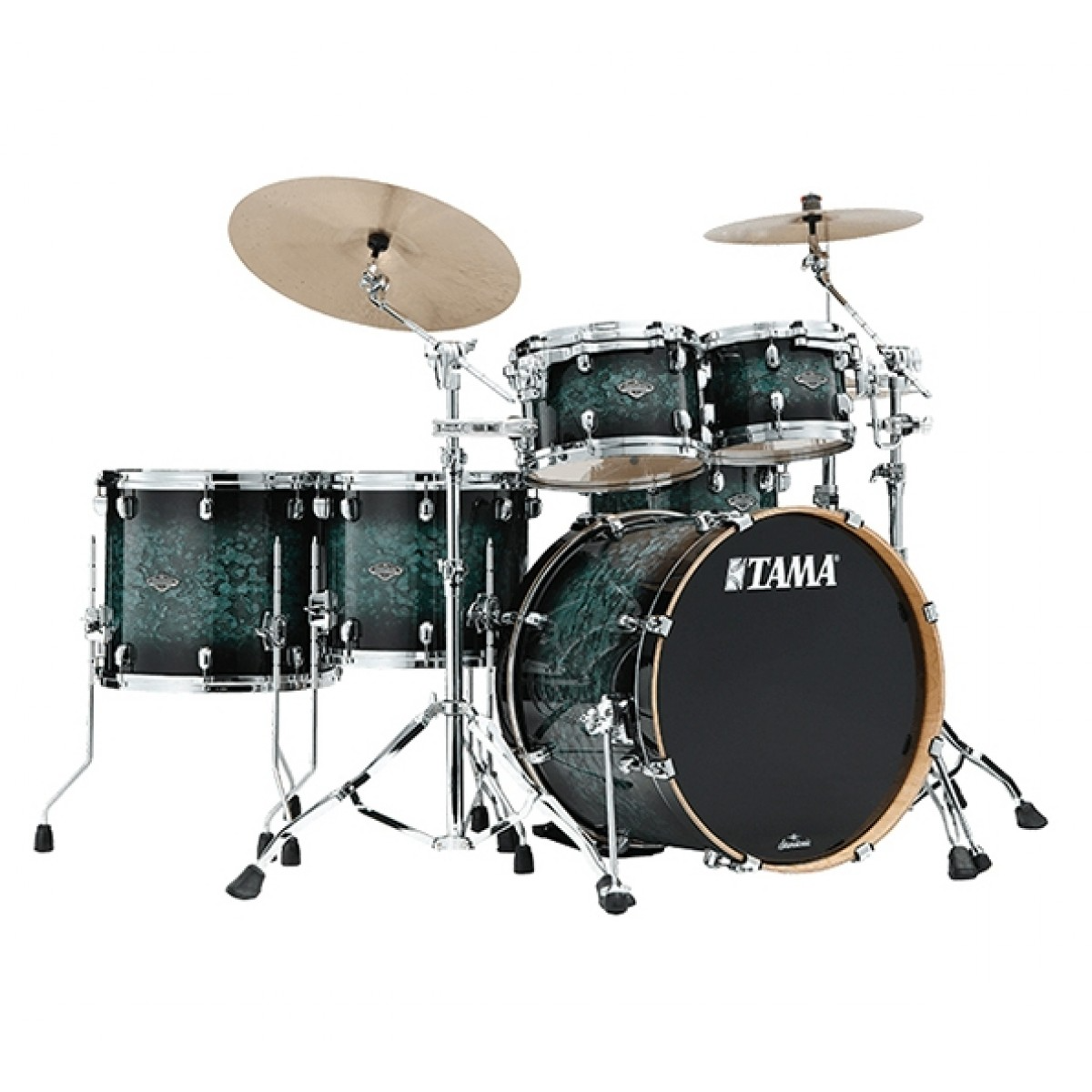 Tama Starclassic Performer 5-piece Shell Pack - Molten Steel Blue Burst