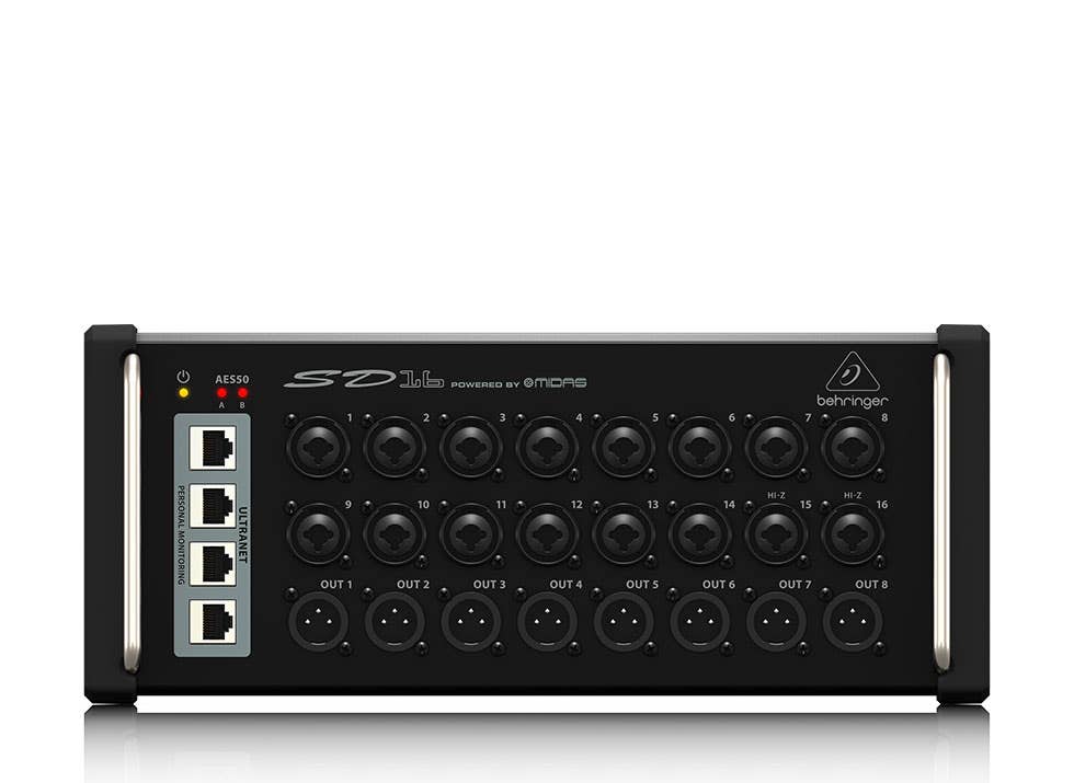 BEHRINGER SD16 STAGE BOX INTERFACE w/ MIDAS PREAMPS
