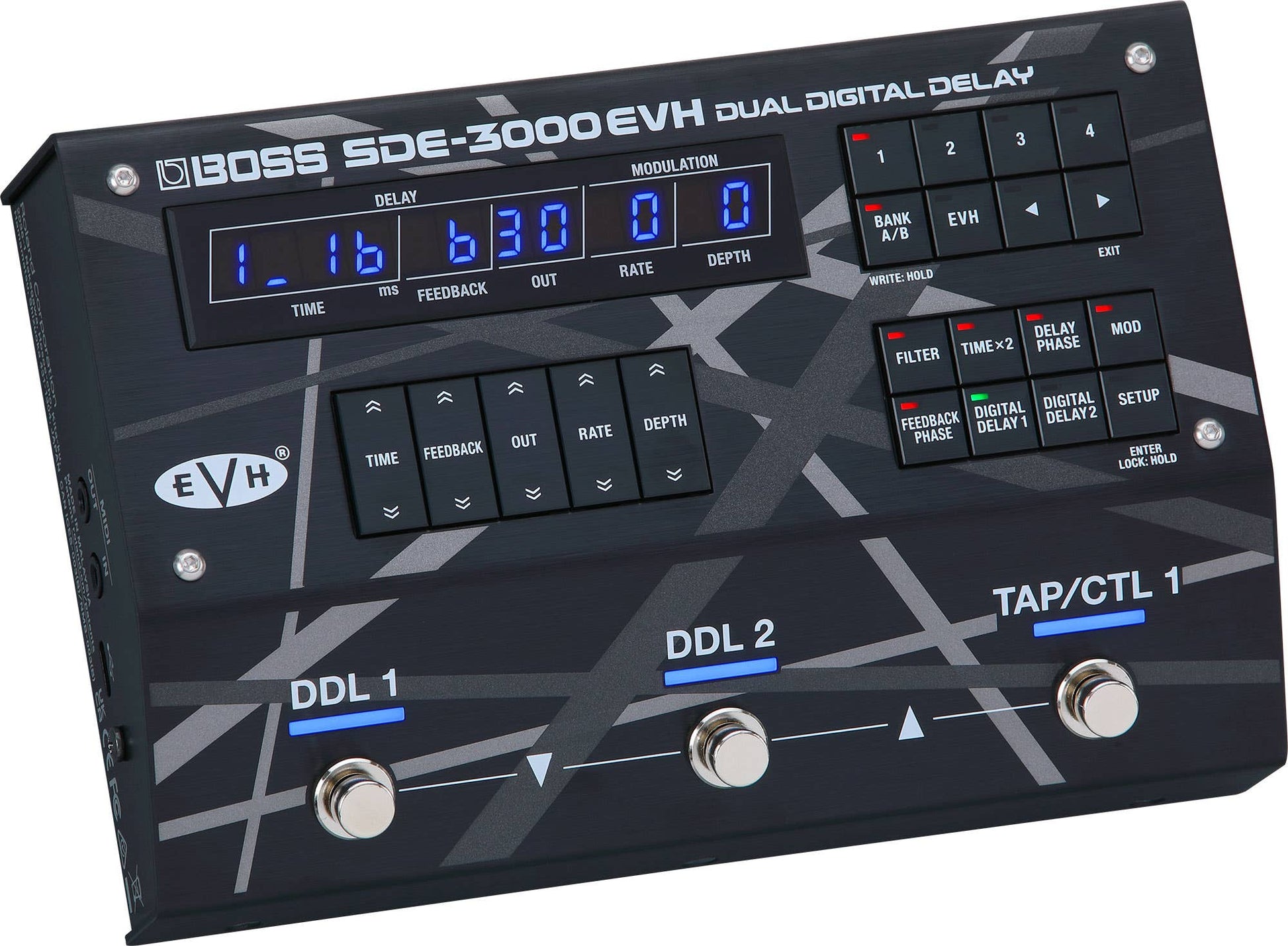 Boss SDE-3000EVH Dual Digital Delay Pedal - EVH Edition