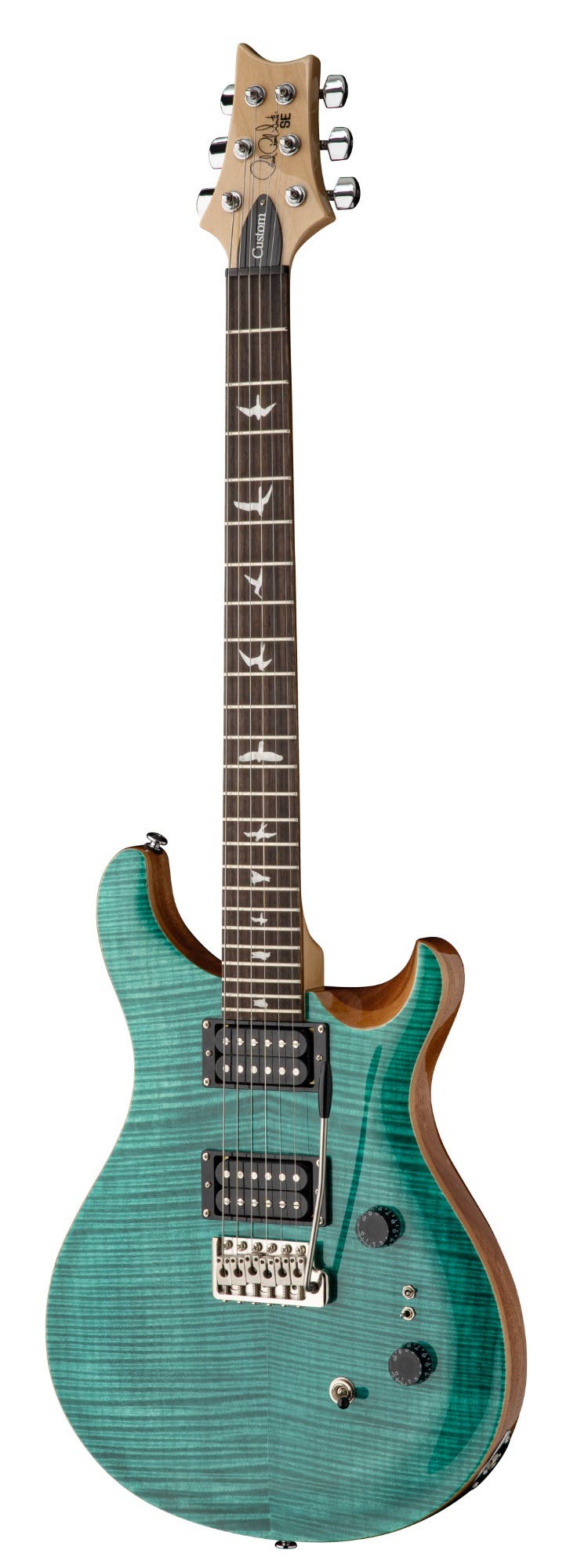 ギター Paul Reed Smith SE Custom 24 Dancan JB Paul Reed Smith (PRS) SE Custom 24 08 Electric Guitar - Turquoise