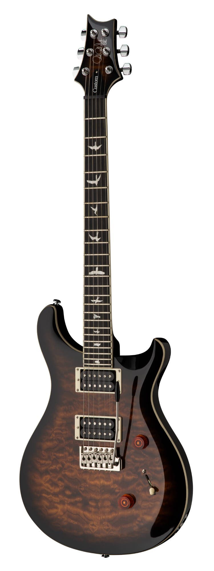 Paul Reed Smith (PRS) SE Custom 24 Quilt Electric Guitar - Black Gold