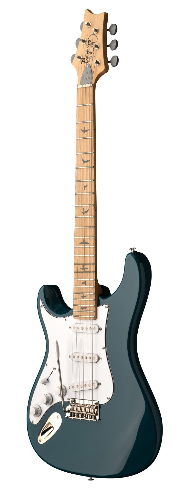 Paul Reed Smith (PRS) SE Silver Sky Lefty Maple FB - Nylon Blue