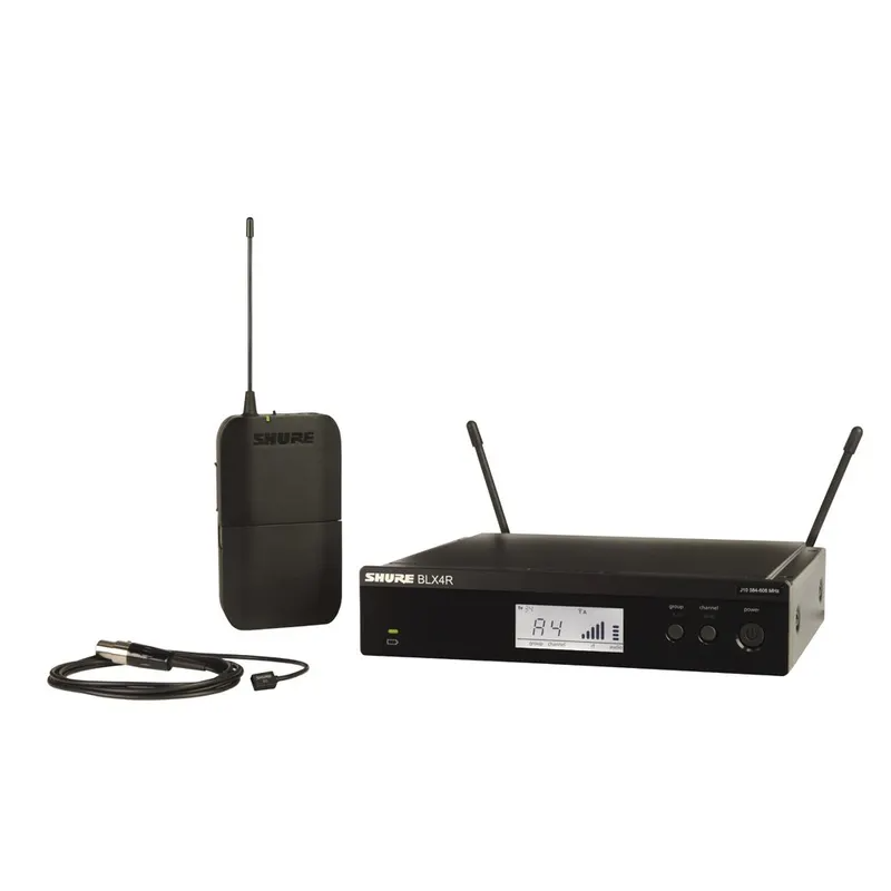 Shure Wireless Lavalier System BLX1 TX / WL93 Mic / BLX4R RX (662-686MHz)