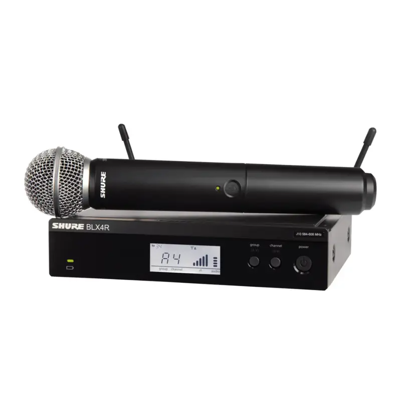 Shure BLX24R / SM58 Wireless System (1/2 Rack) 662-686MHz