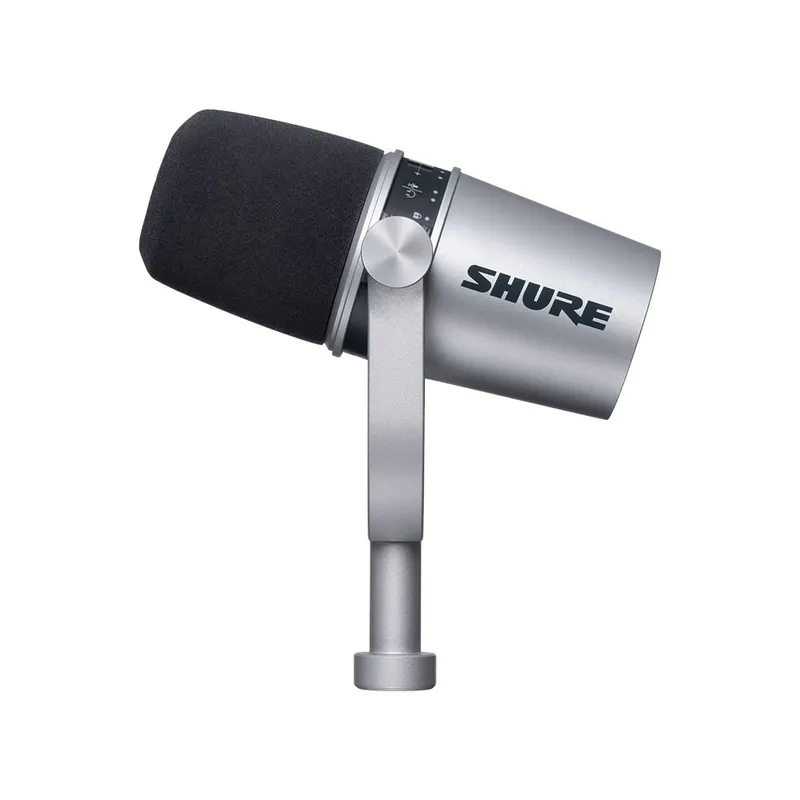 Shure MV7 Podcast Microphone w/USB + XLR Connectivity - Silver