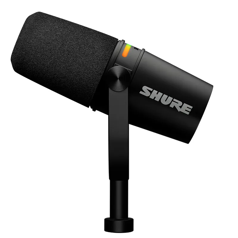 Shure Motiv MV7+ Podcast Microphone Dual-Output Cardioid Dynamic w/ XLR + USB - Black