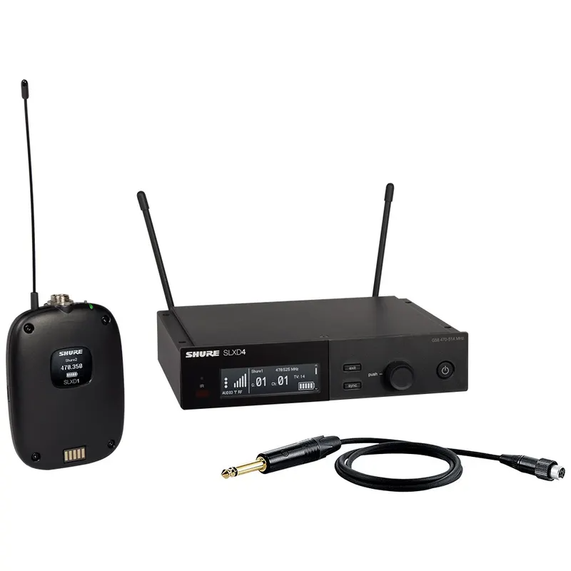 Shure SLX-D System with SLXD1 Transmitter, WA302 Cable and SLXD4 Digital Wireless Receiver