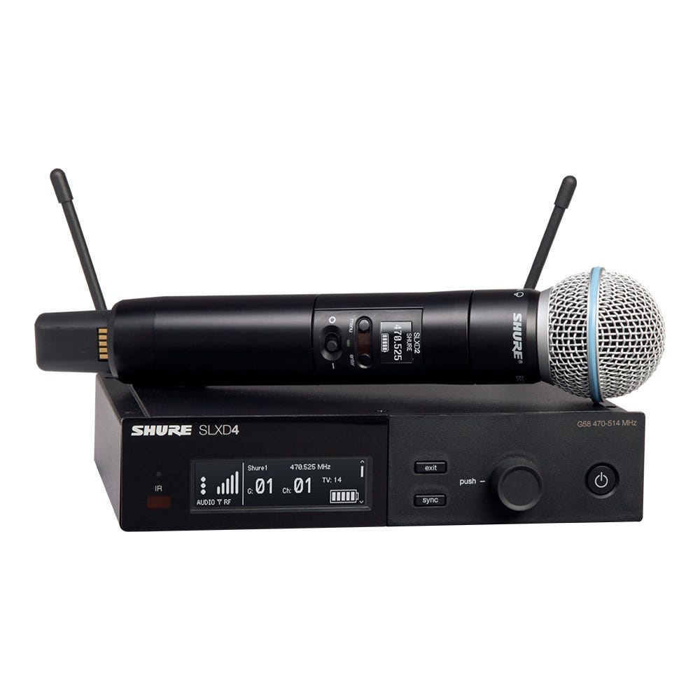 Shure SLX-D Wireless Microphone System w/Beta58 Handheld Mic