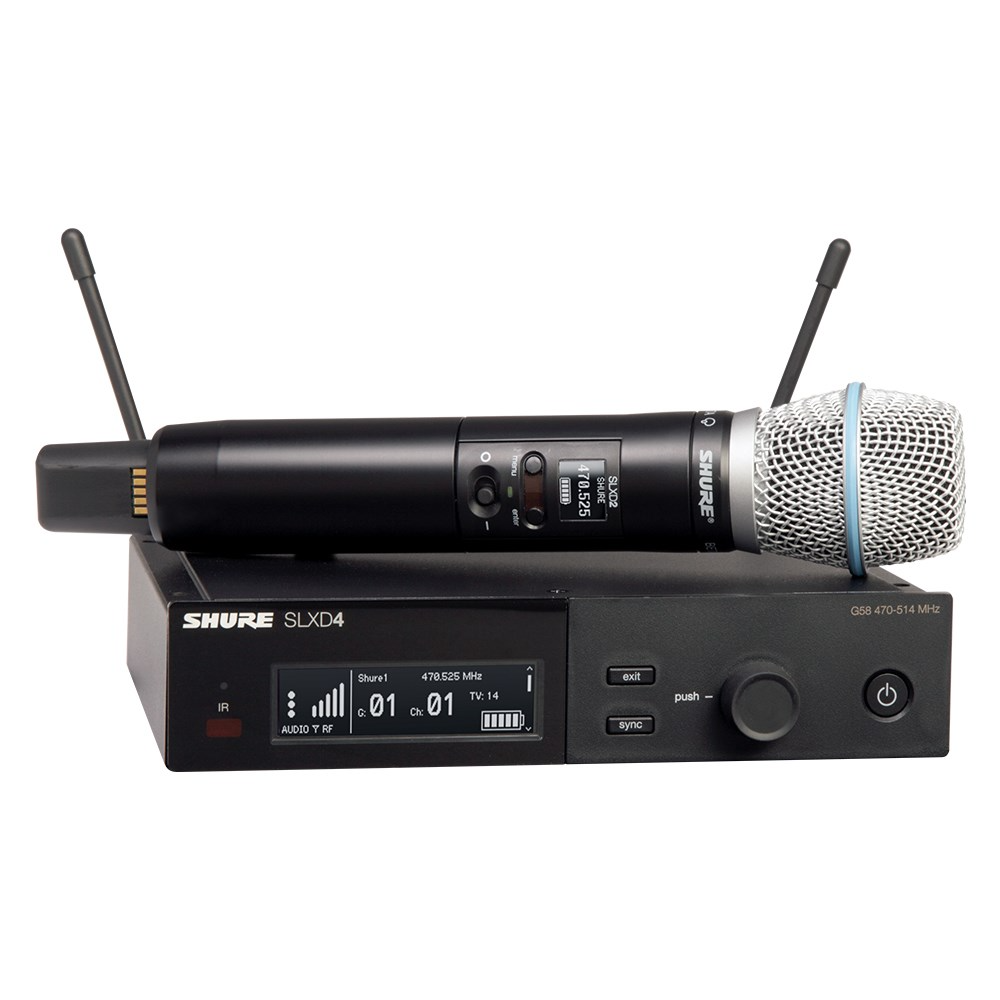 Shure SLX-D SLXD2/Beta87A Digital Wireless System (J54 Band)