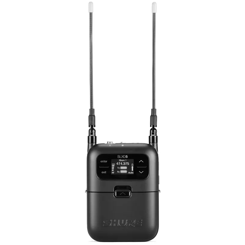 Shure SLXD5 Single-Channel Portable Digital Wireless Receiver - Frequency H57 = 520-564MHz