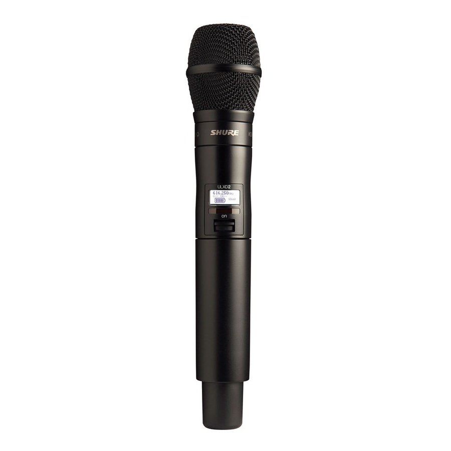 Shure ULXD2/KSM9 Wireless Digital Transmiter Handheld Black (L51: 632-696MHz)