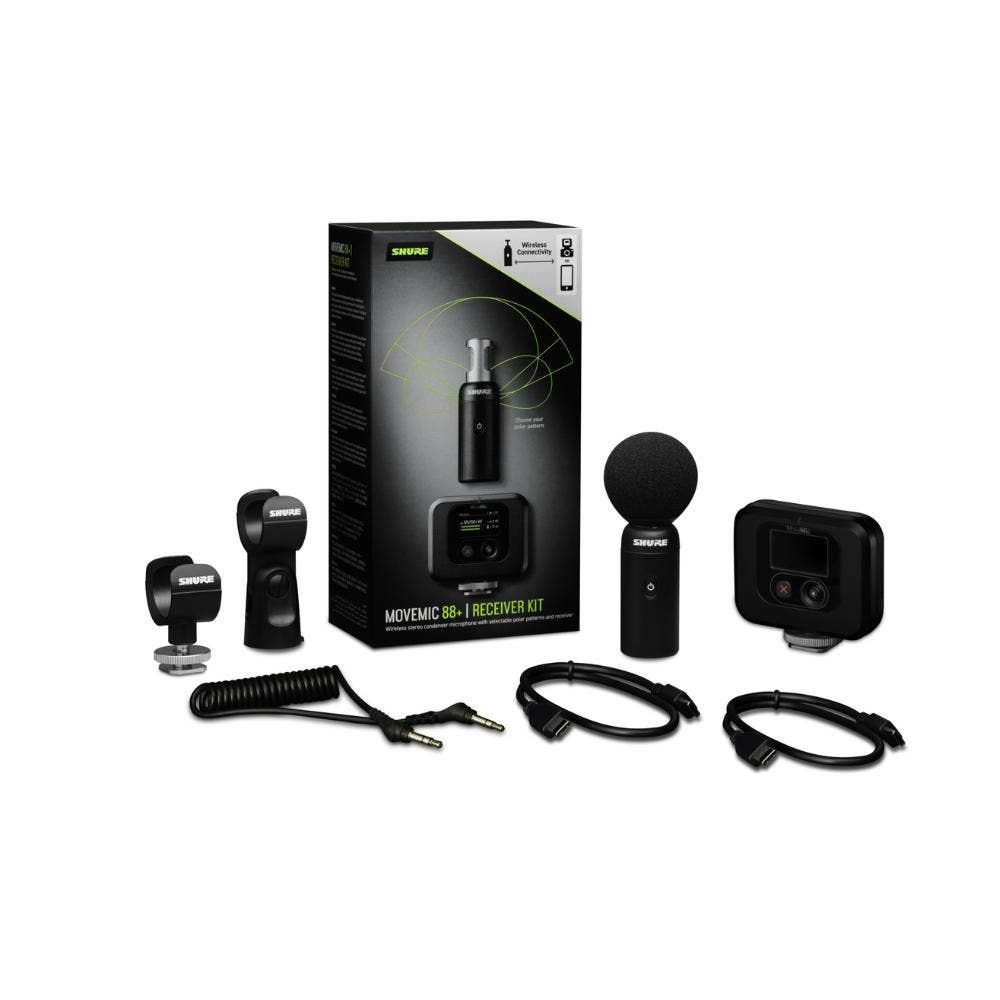 Shure Movemic 88+ Wireless Stereo Microphone & MoveMic Receiver Kit