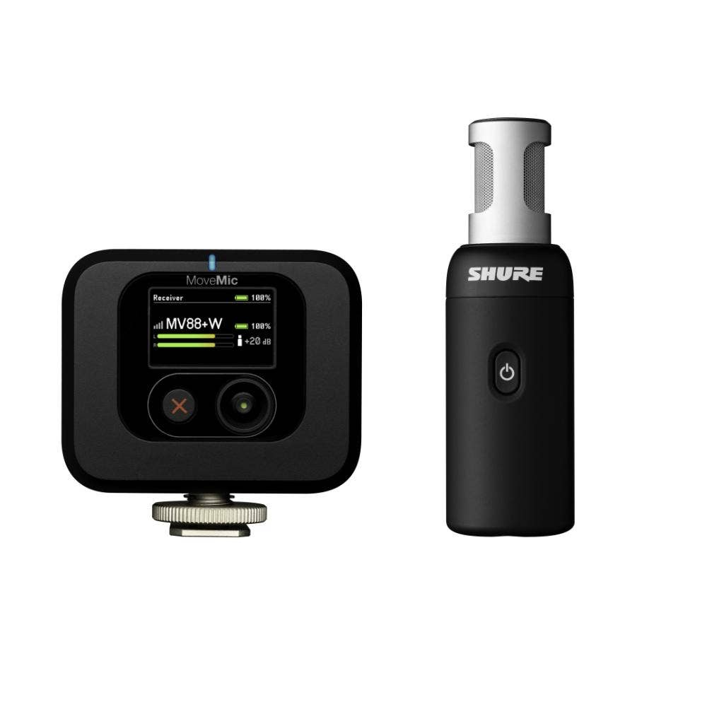 Shure Movemic 88+ Wireless Stereo Microphone & MoveMic Receiver Kit