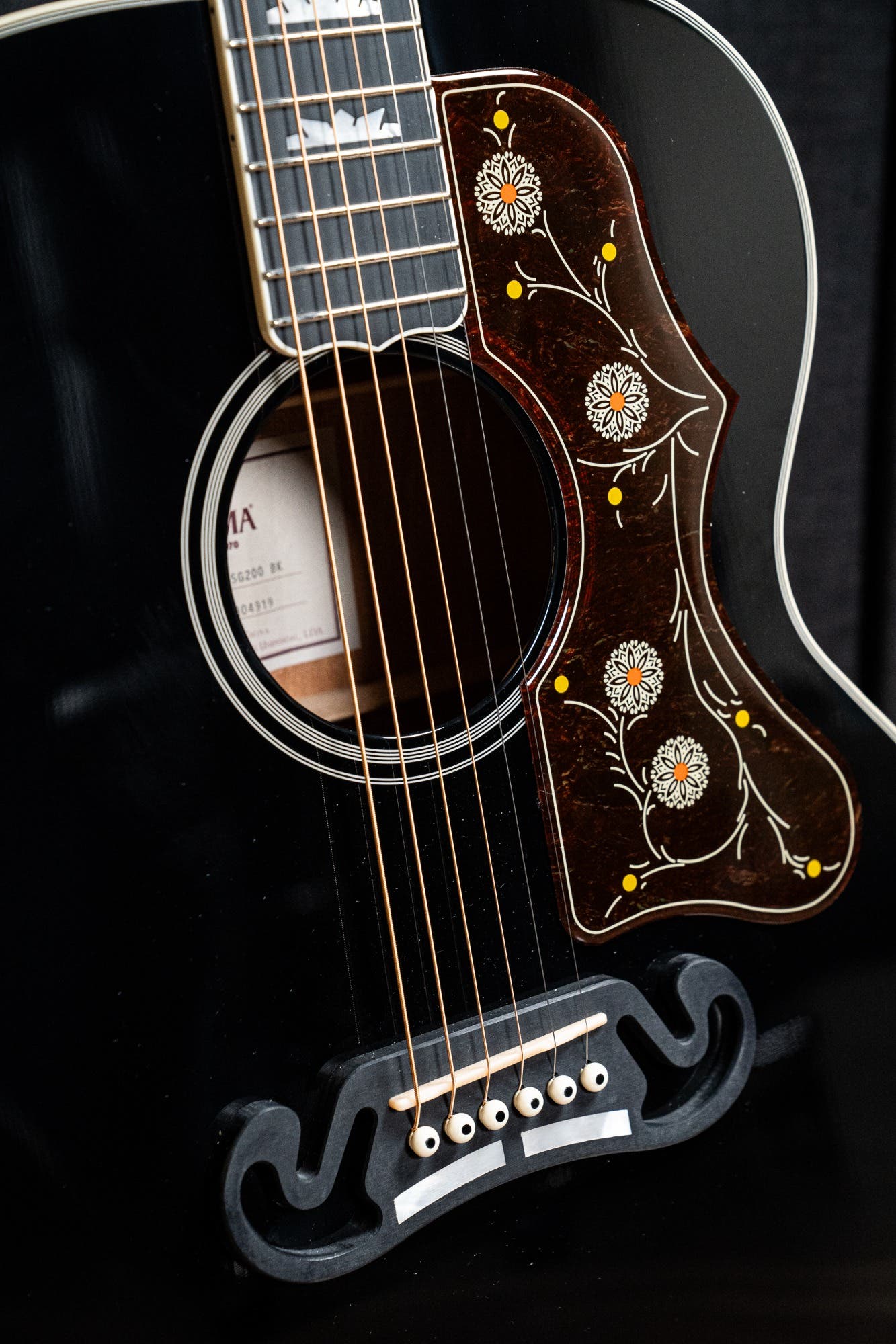 Sigma GJM-SG200BK Jumbo Acoustic Guitar - Black