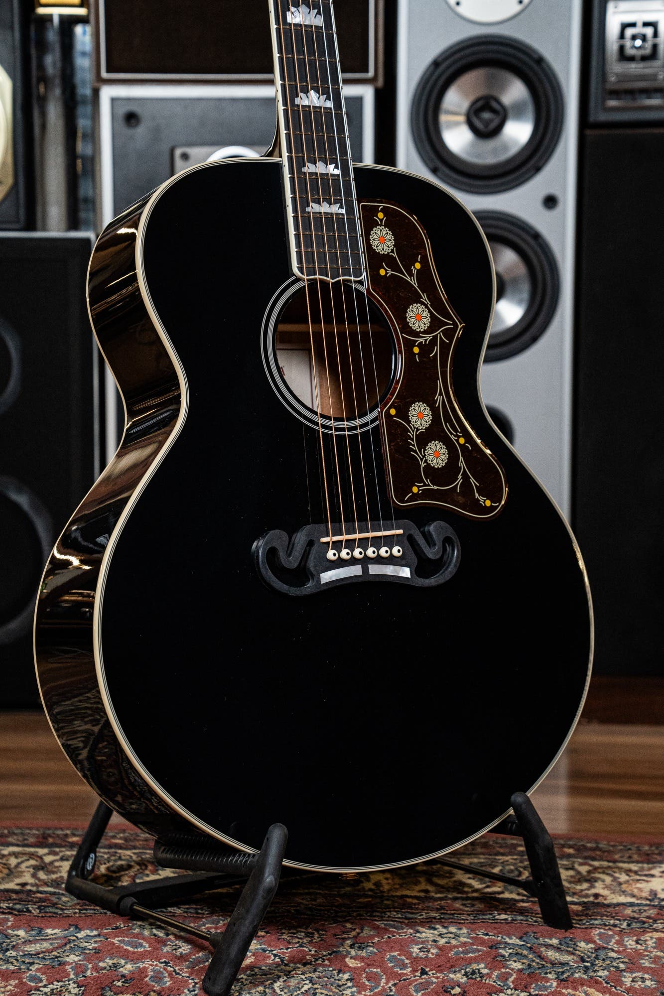 Sigma GJM-SG200BK Jumbo Acoustic Guitar - Black
