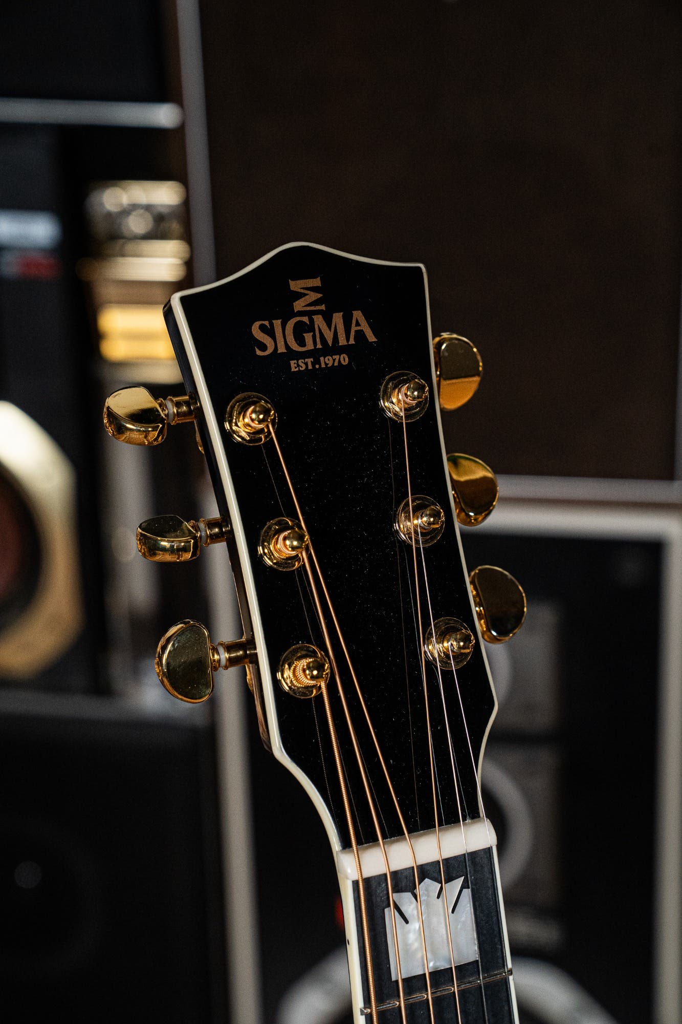 Sigma GJM-SG200BK Jumbo Acoustic Guitar - Black