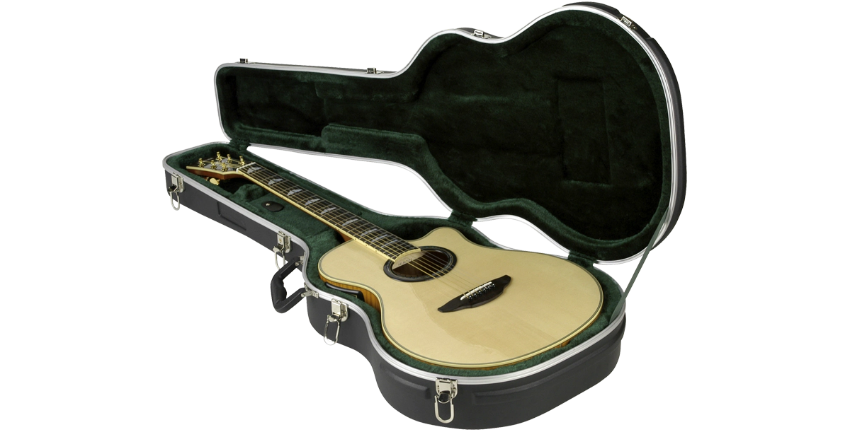 SKB Thin-line Acoustic/Classical Guitar Case - Black (Guitar Not Included)